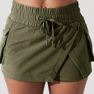 Popflex F1045 Take A Hike Hiking Superskort Dark Olive XL New Ladies fit